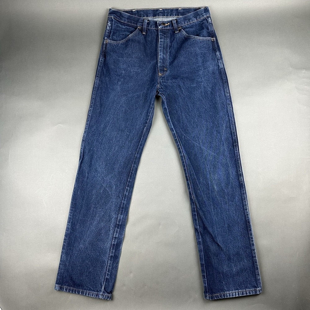 Rustler Advantage Xtra Rugged Men's 34x34 Dark Blue Denim Jeans